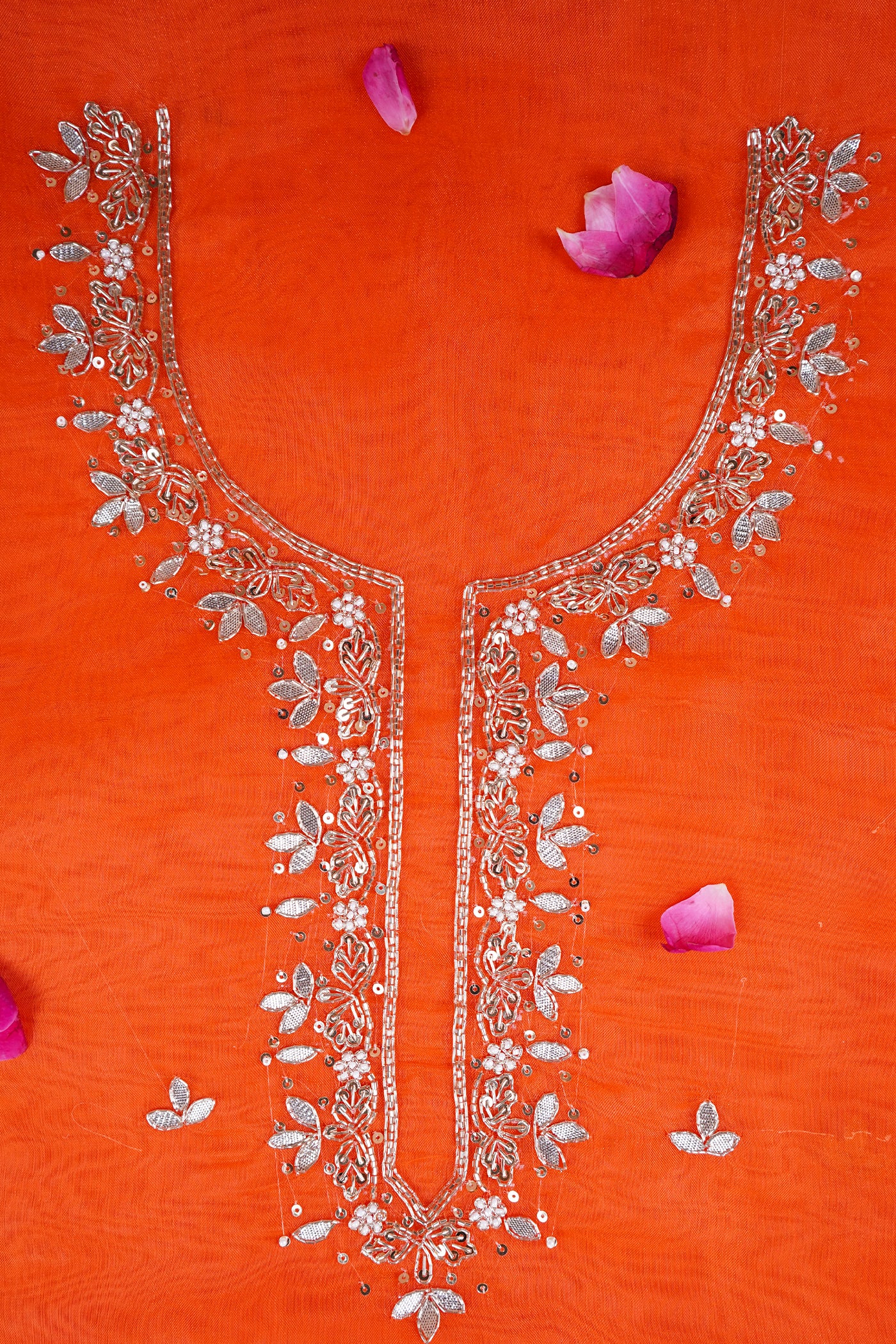 Amber Glow Zari And Gota Patti Suit Set
